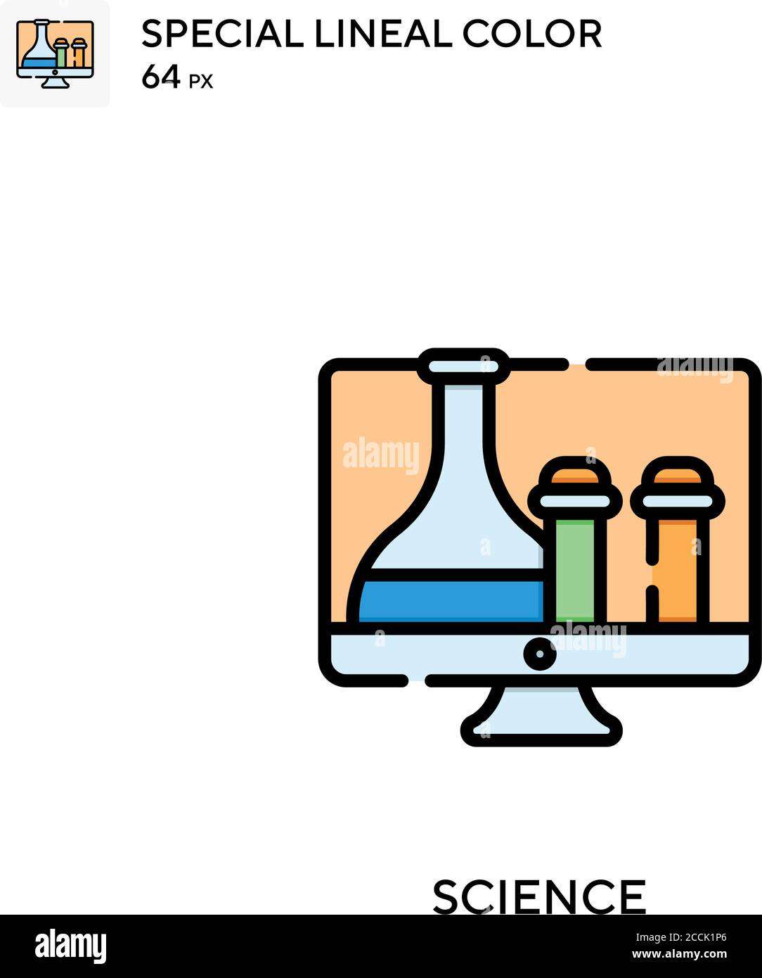 Science Special lineal color icon. Illustration symbol design template ...