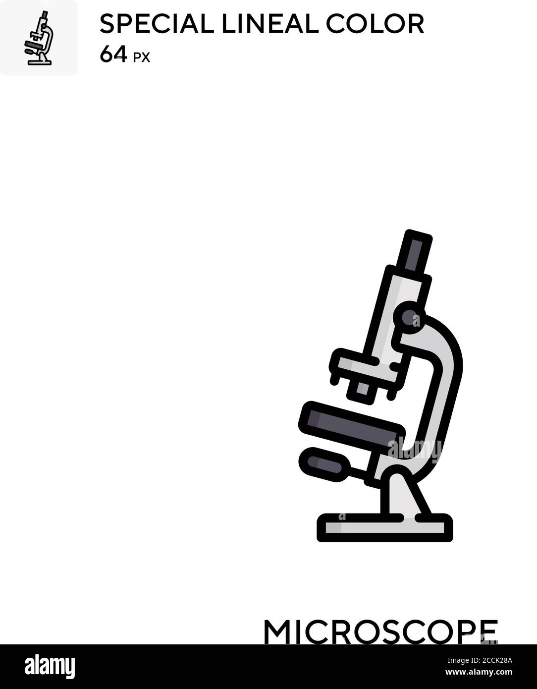 Microscope Special lineal color icon. Illustration symbol design ...