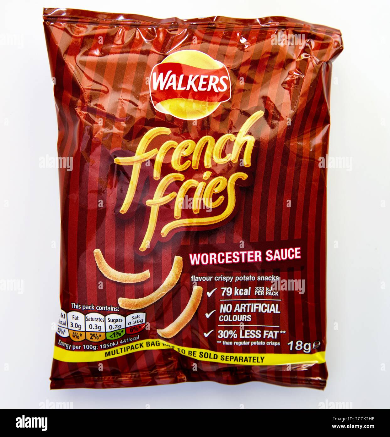 Walkers - French Fries Worcester Sauce Flavour Stock Photo