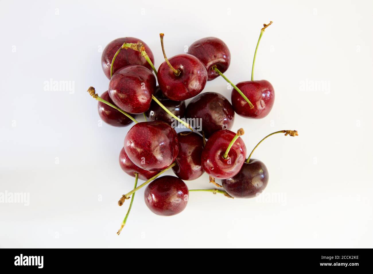 Cherries isolated on white background Stock Photo