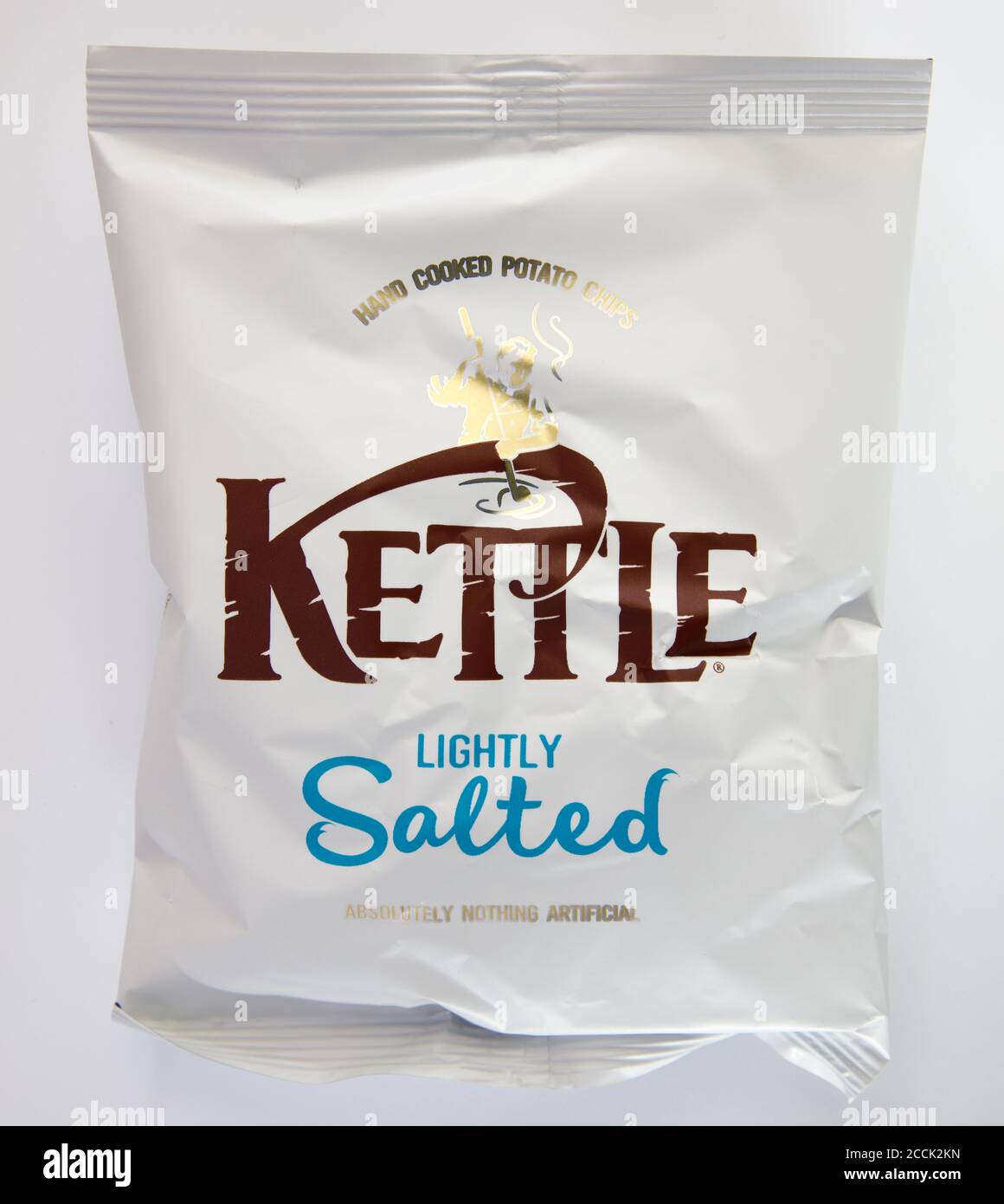 Kettle Lightly Salted Crisps Stock Photo Alamy