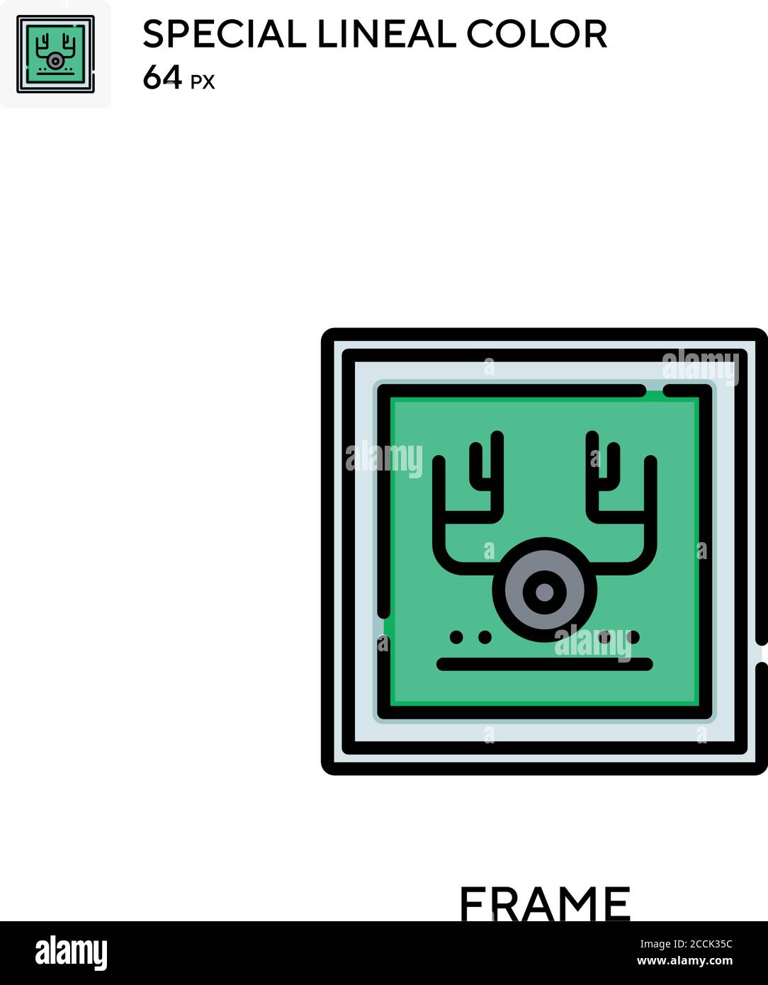 Frame Special lineal color icon. Illustration symbol design template ...