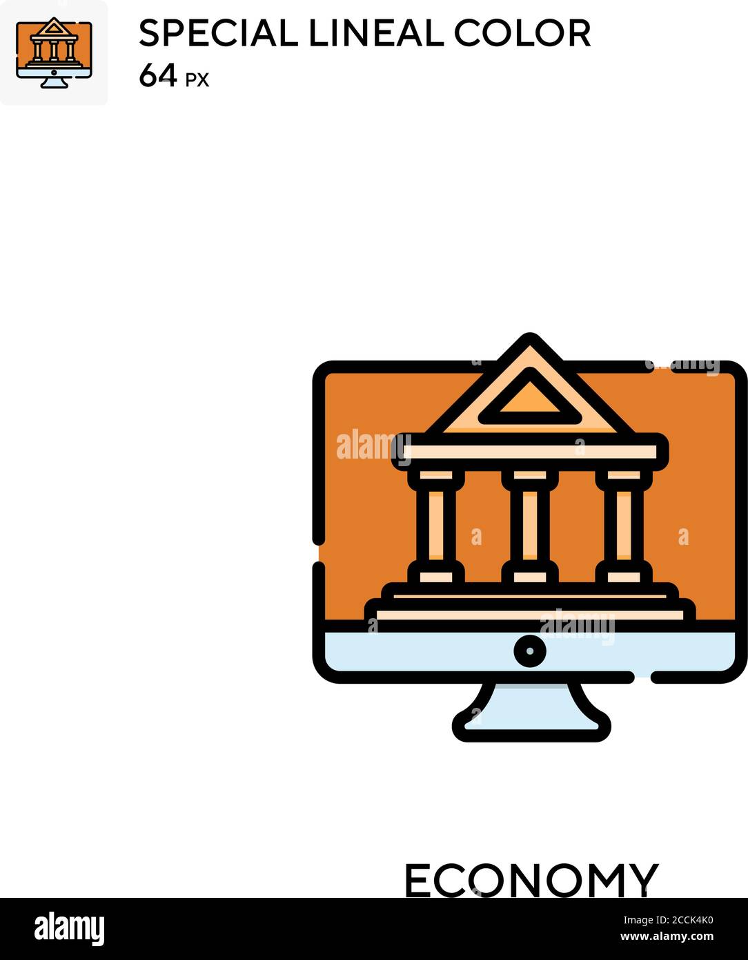 Economy Special lineal color icon. Illustration symbol design template ...