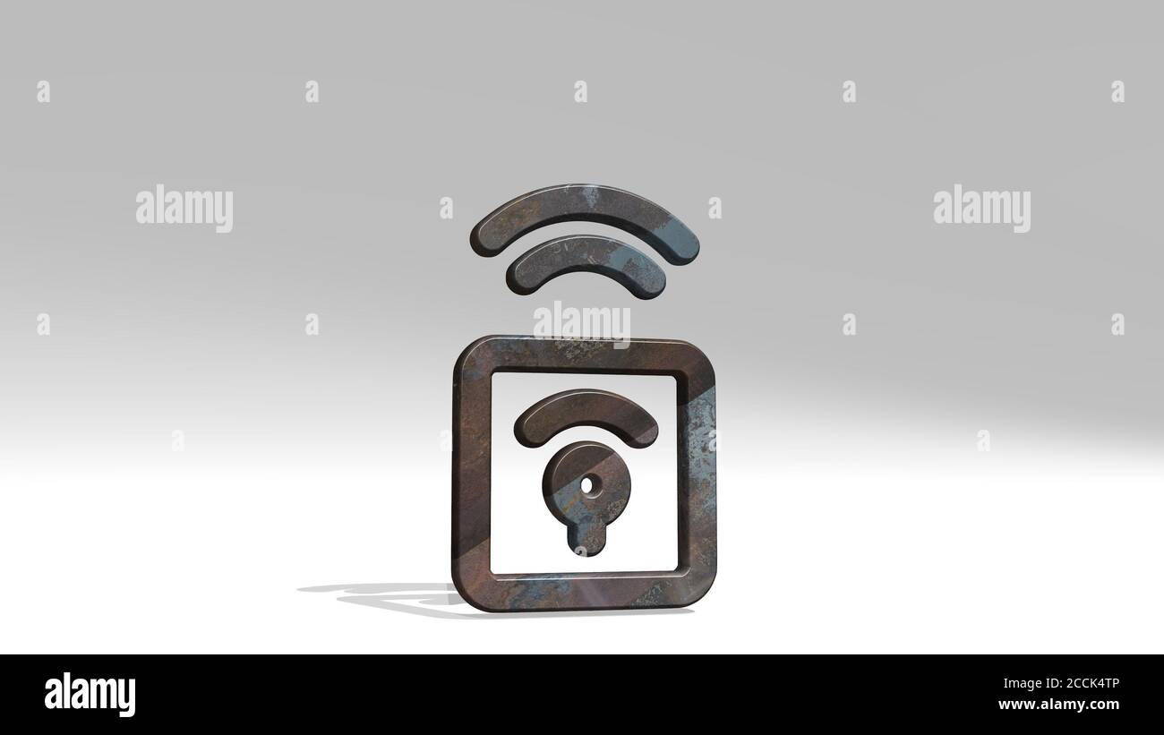 beacon wireless remote 3D icon standing on the floor, 3D illustration ...