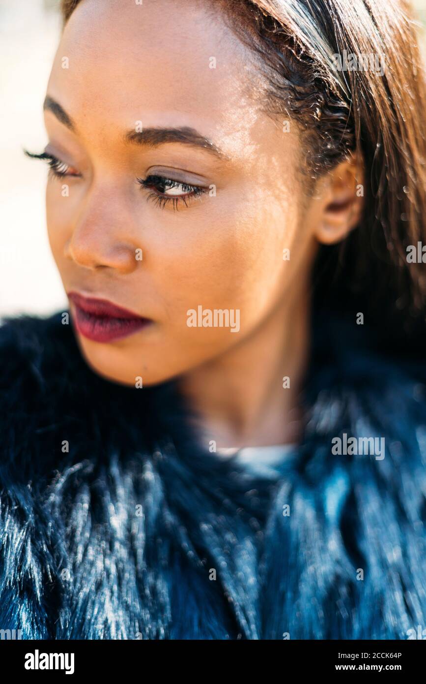 Close up beautiful mixed race hi-res stock photography and images - Alamy