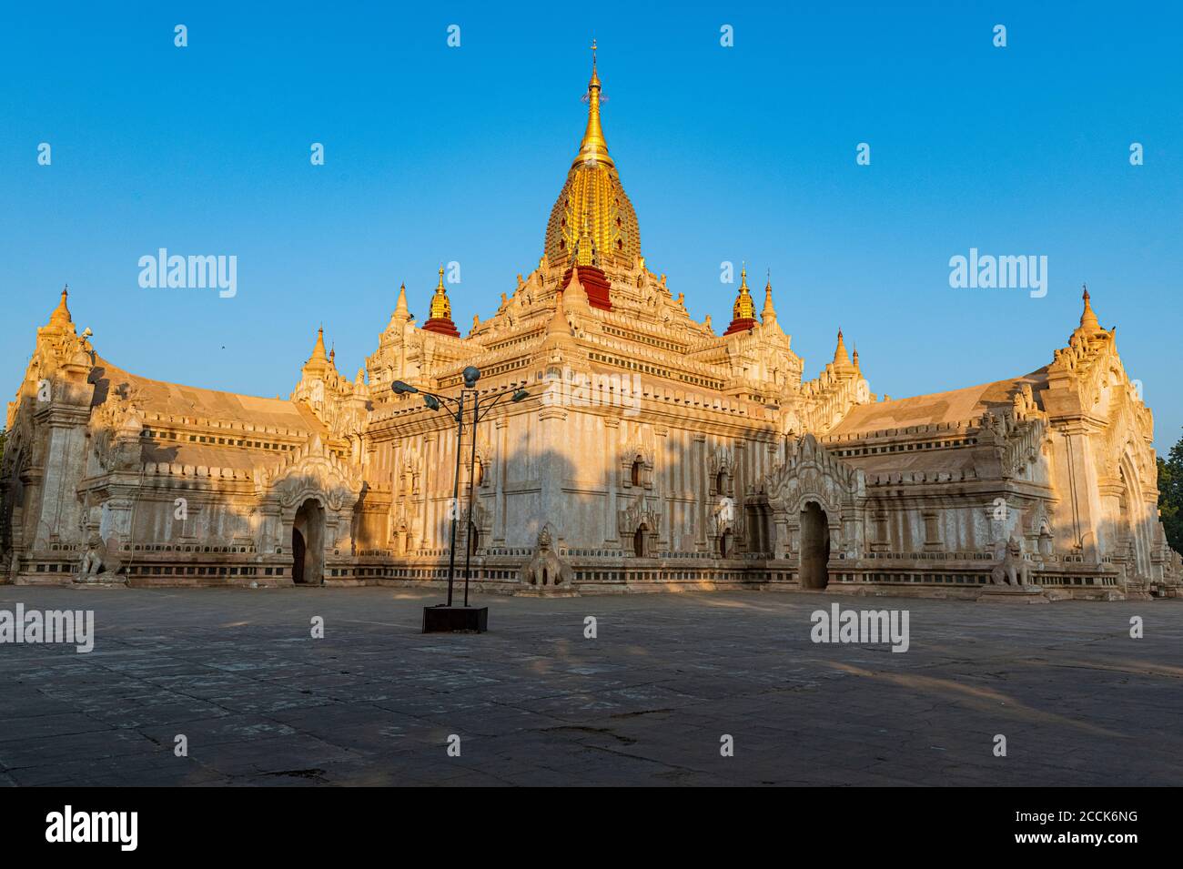 Myanmar, Mandalay Region, Bagan, Ananda Temple at dawn Stock Photo