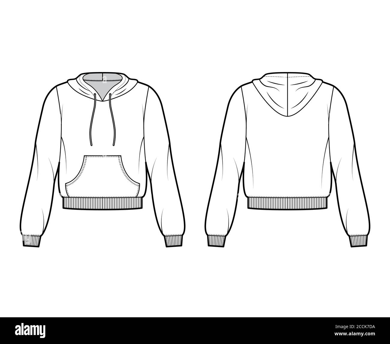Cotton-fleece hoodie technical fashion 