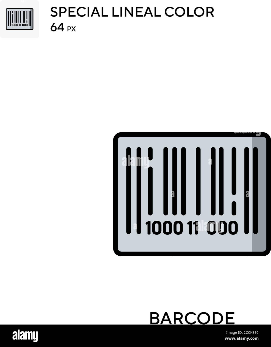 Barcode Special lineal color icon. Illustration symbol design template ...