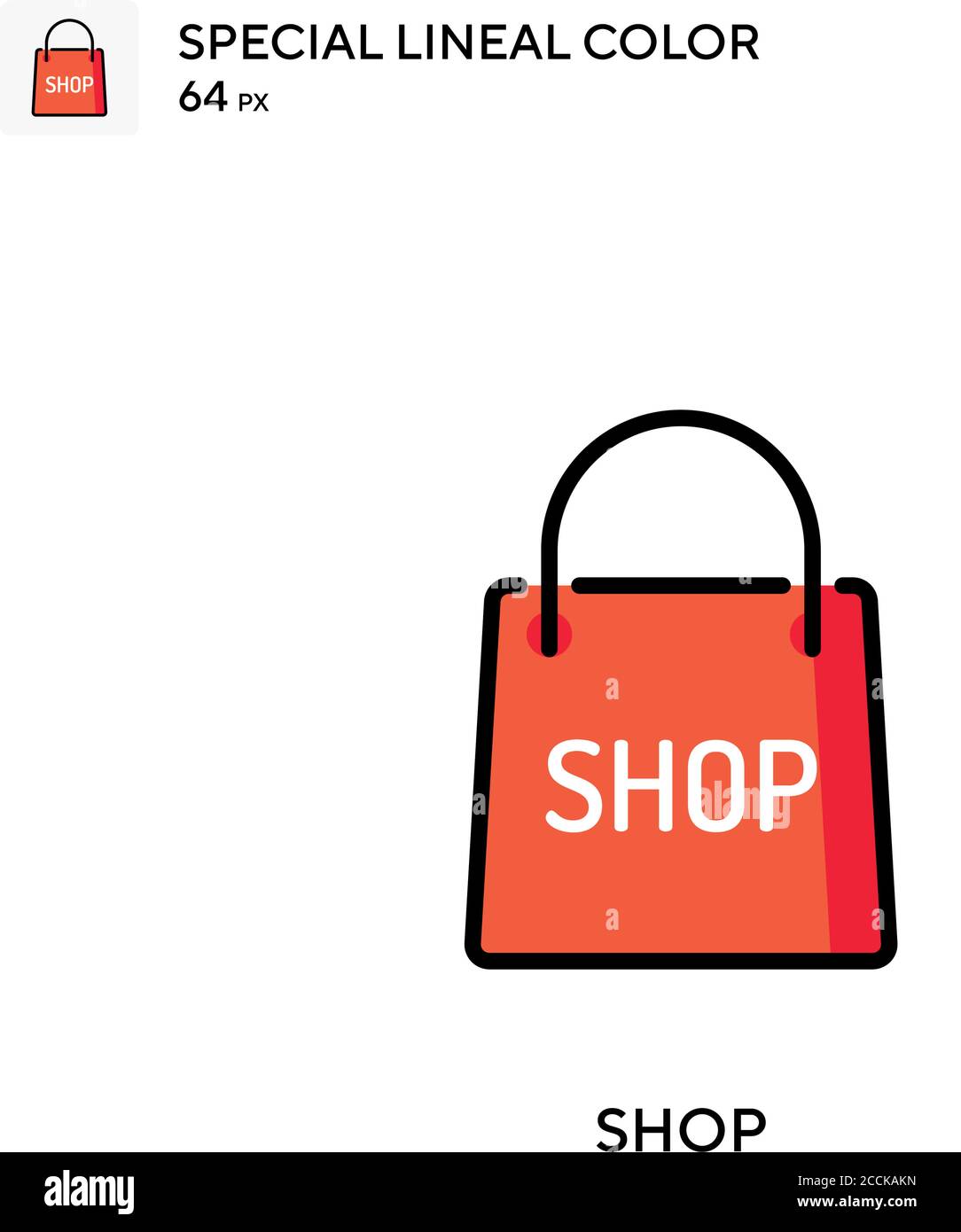 Shop Special lineal color icon. Illustration symbol design template for ...
