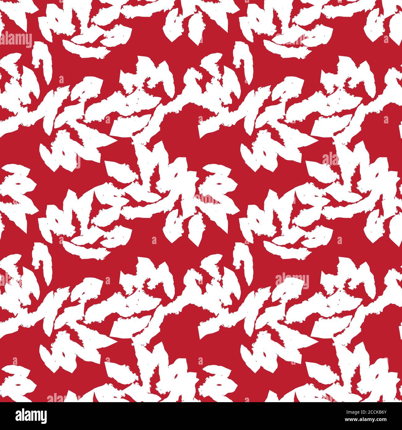 Red Floral brush strokes seamless pattern background for fashion prints ...