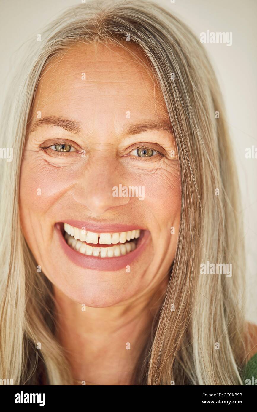 Mature woman home close up hi-res stock photography and images - Alamy