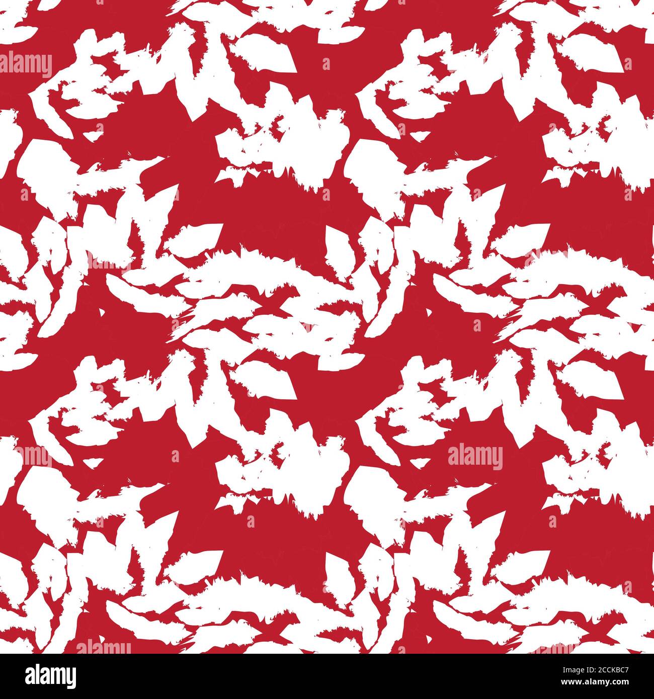 Red Floral brush strokes seamless pattern background for fashion prints ...
