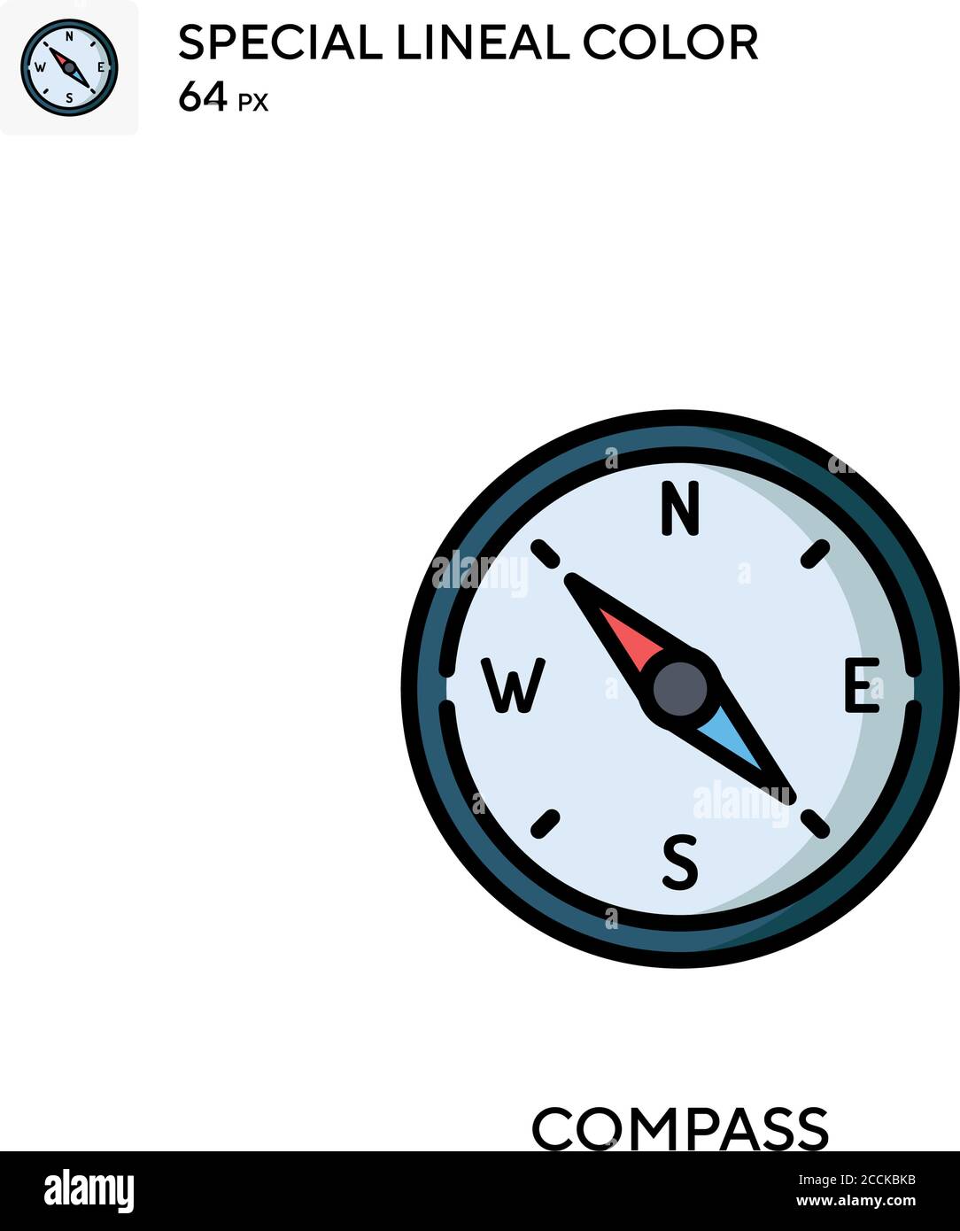 Compass Special lineal color icon. Illustration symbol design template ...