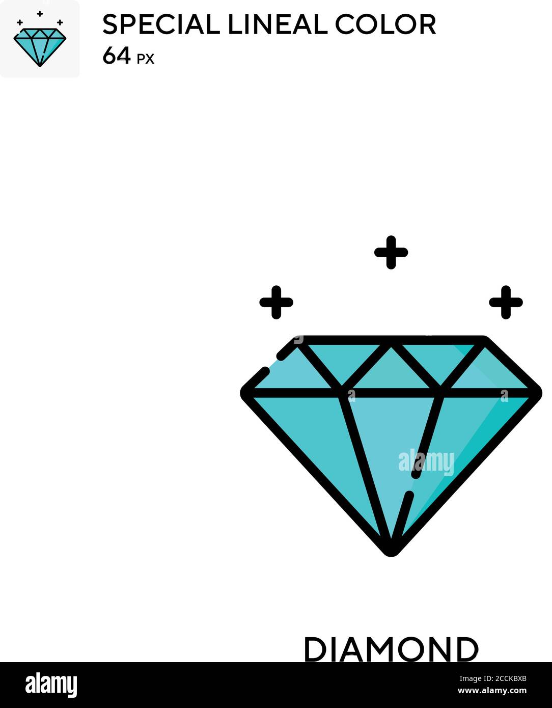 Diamond Special lineal color icon. Illustration symbol design template ...