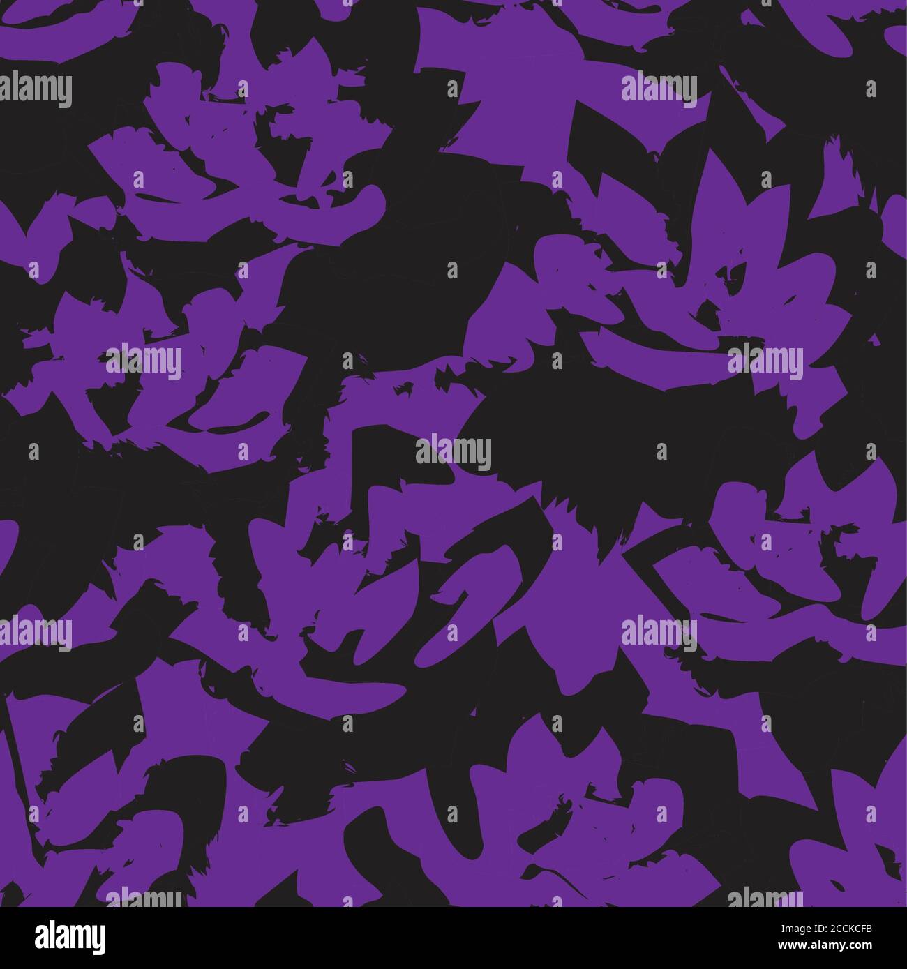 Purple Floral brush strokes seamless pattern background for fashion ...