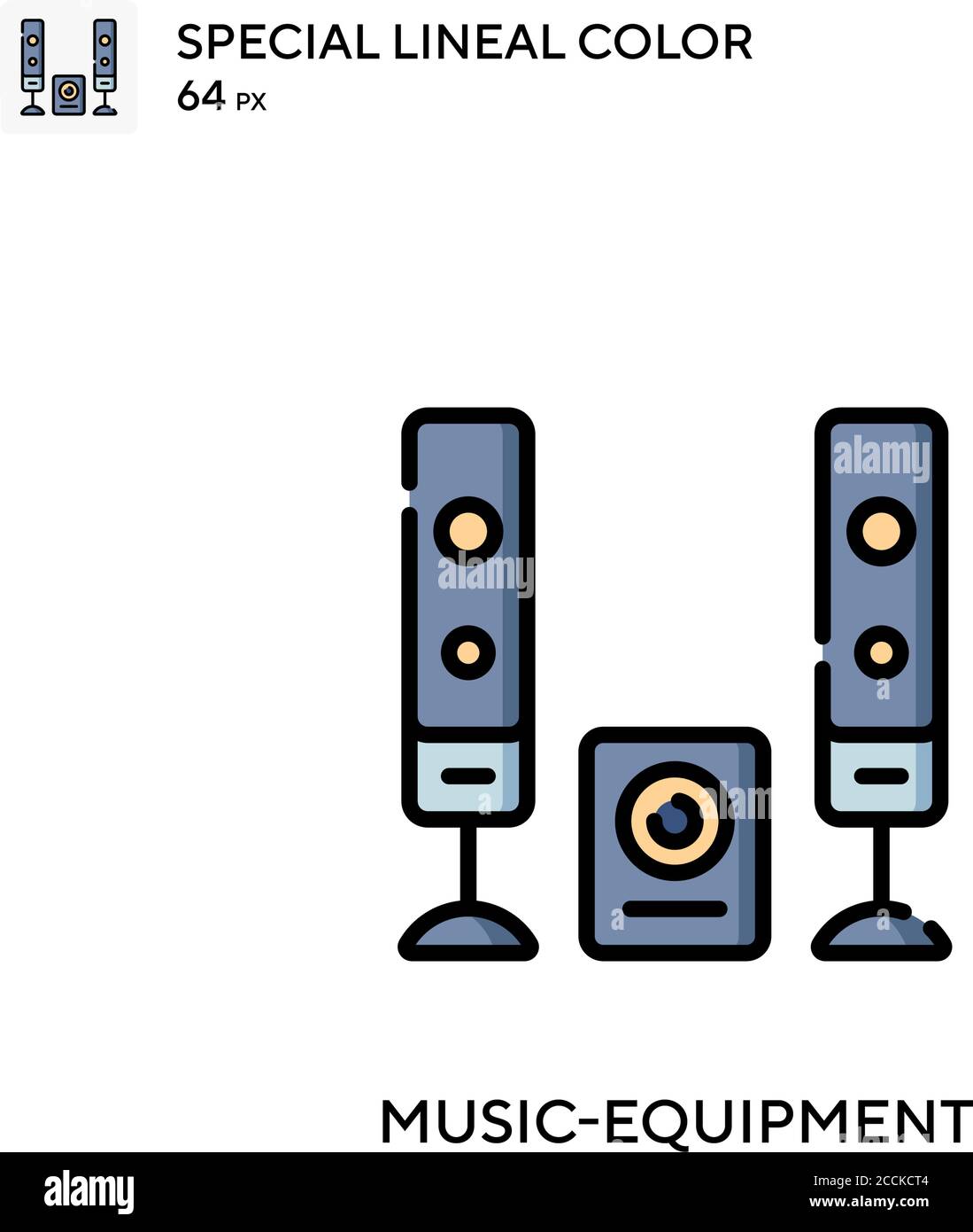 Music-equipment Special lineal color icon. Illustration symbol design ...