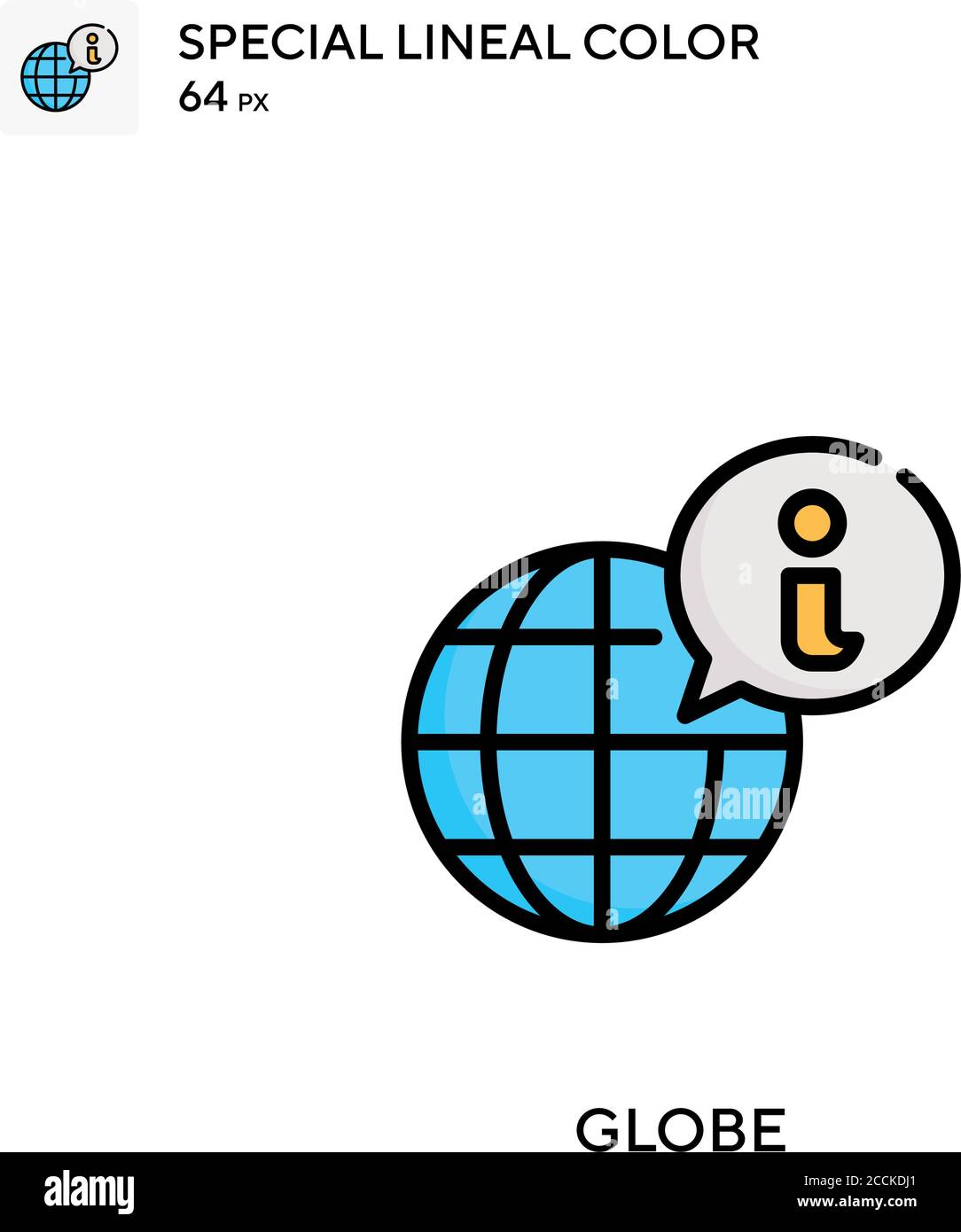 Globe Special lineal color icon. Illustration symbol design template ...