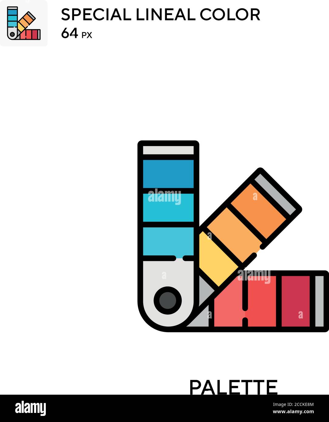 Palette Special lineal color icon. Illustration symbol design template ...