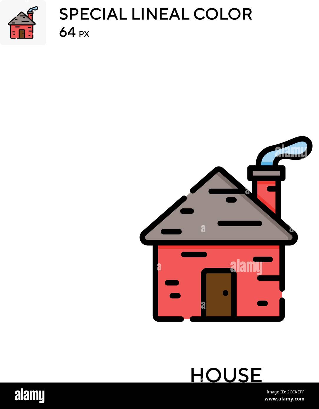 House Special lineal color icon. Illustration symbol design template ...