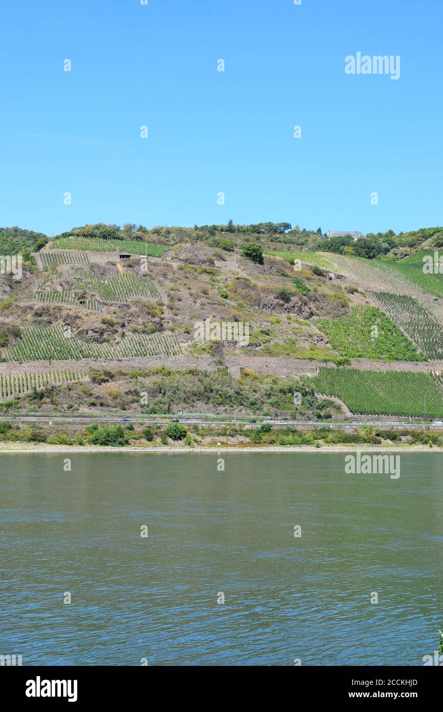 view across the Rhine near Filsen Stock Photo