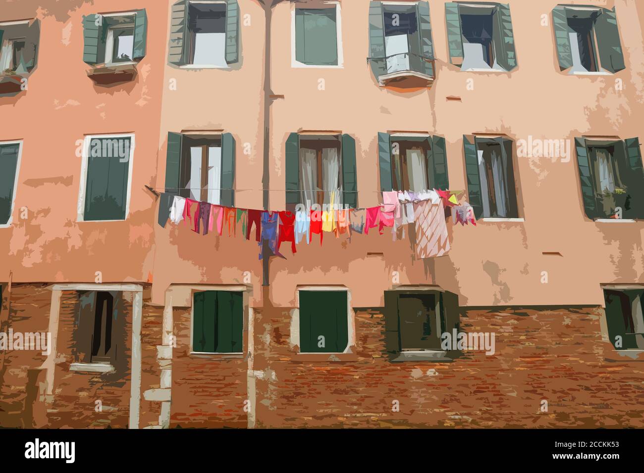 Abstract, Venice, Italy Stock Photo