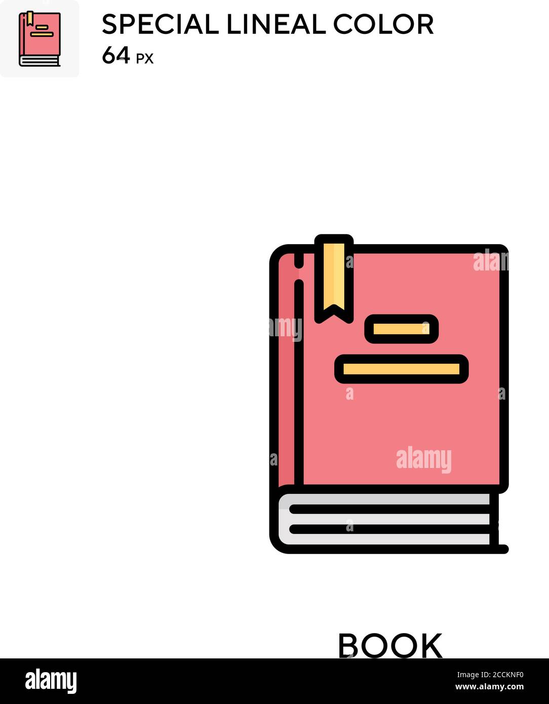 Book Special lineal color icon. Illustration symbol design template for ...