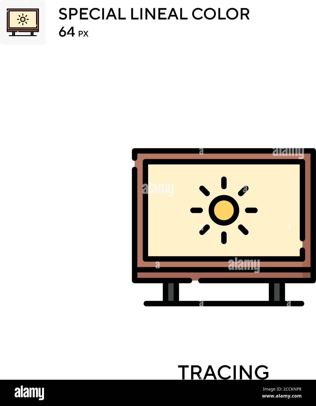 Tracing Special lineal color icon. Illustration symbol design template ...