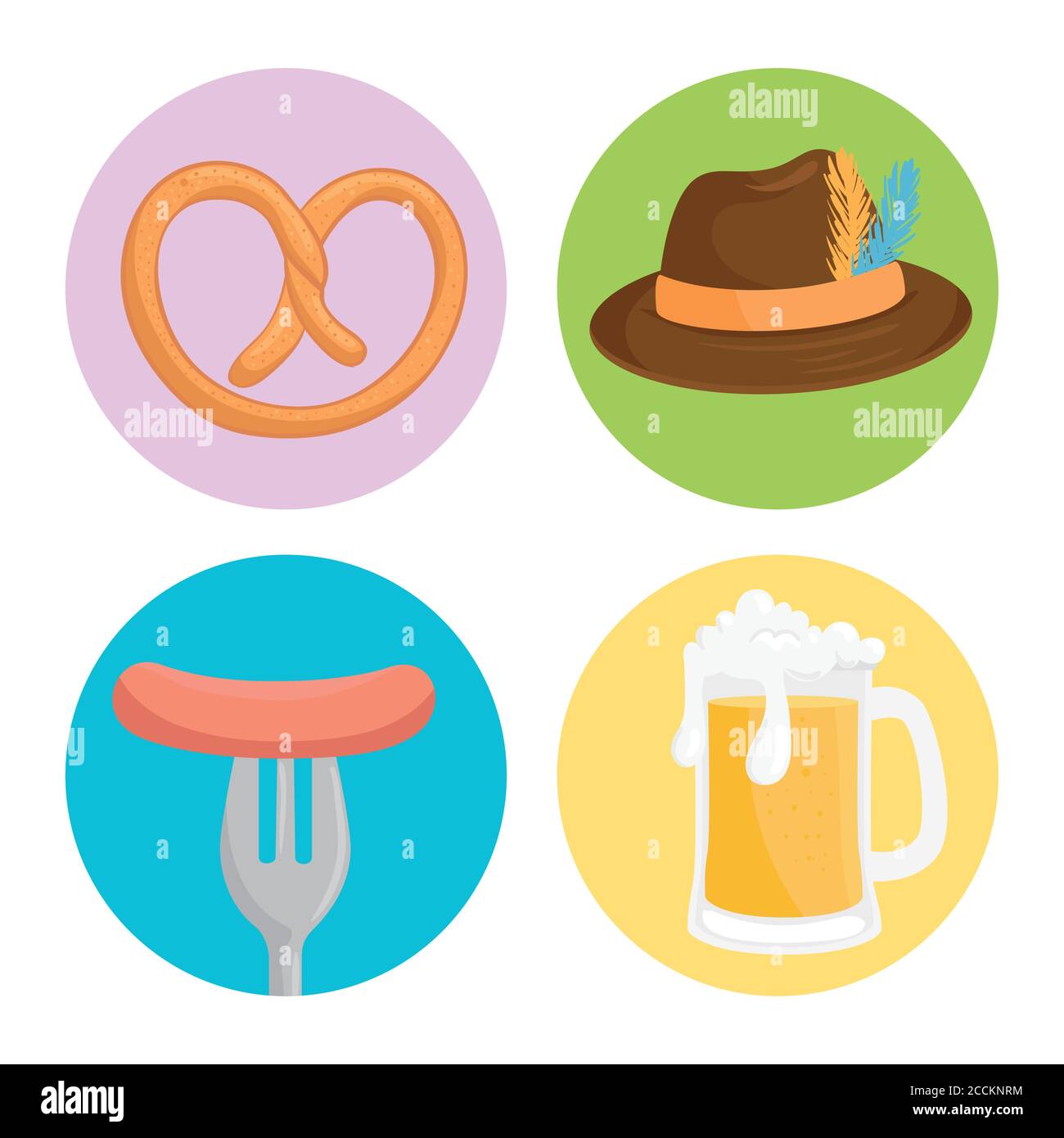 set icons, oktoberfest festival celebration Stock Vector Image & Art ...