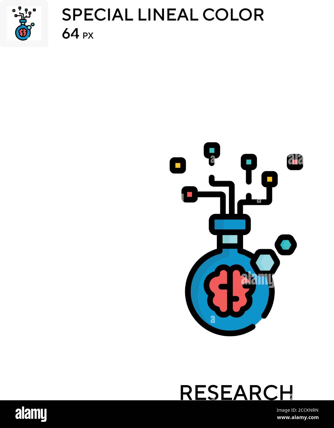 Research Special lineal color icon. Illustration symbol design template ...