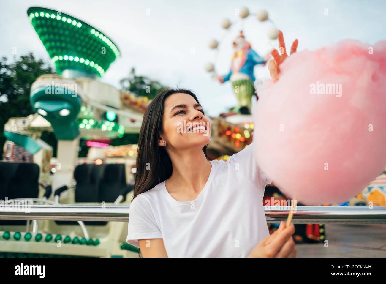 Amusement park cotton candy hi-res stock photography and images - Alamy