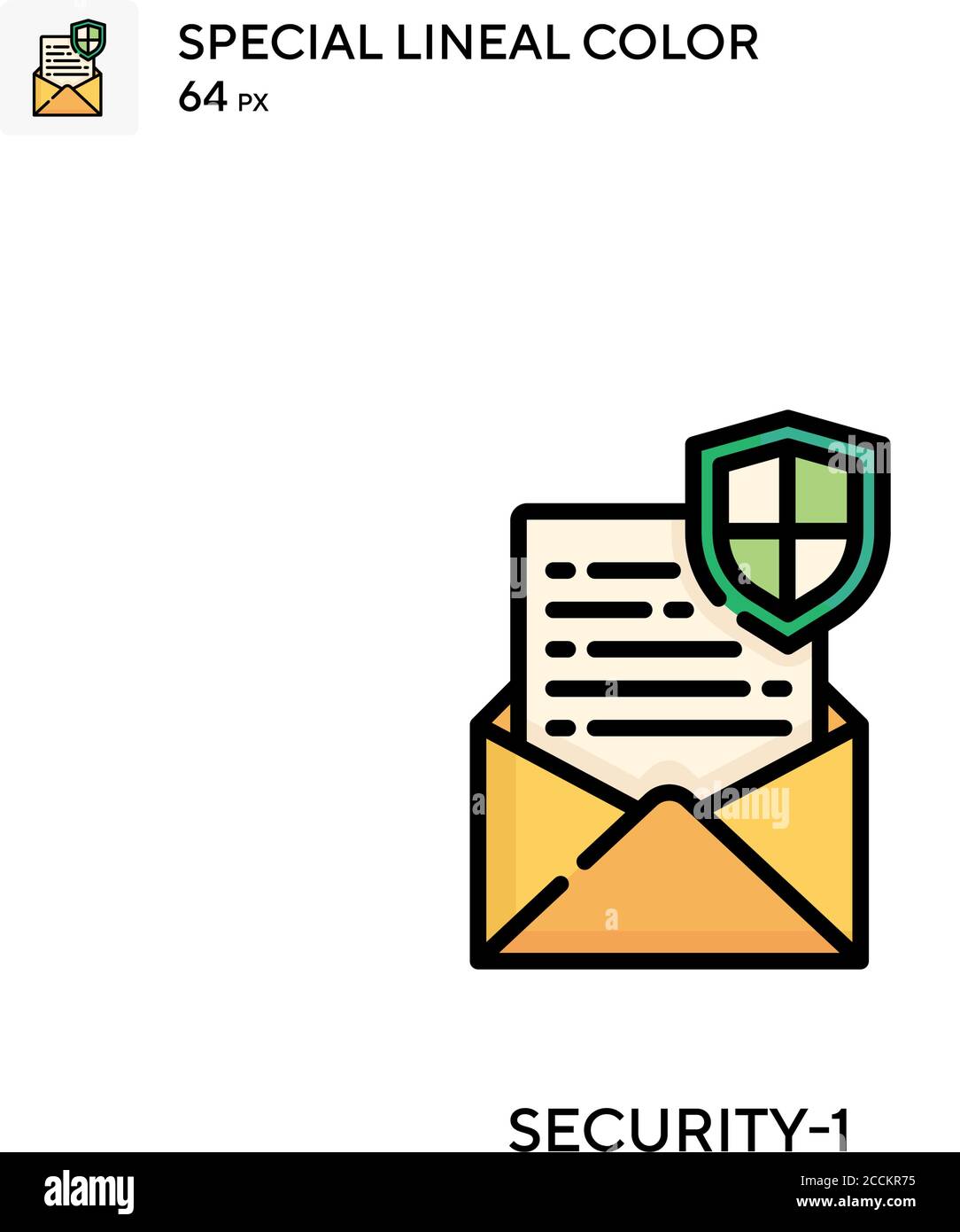 Security-1 Special lineal color icon. Illustration symbol design ...