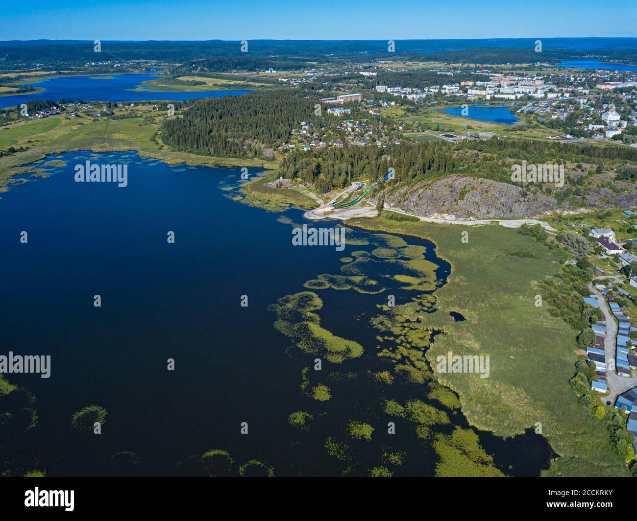 Lake Ayranne, Sortavala, Republic of Karelia, Russia Stock Photo