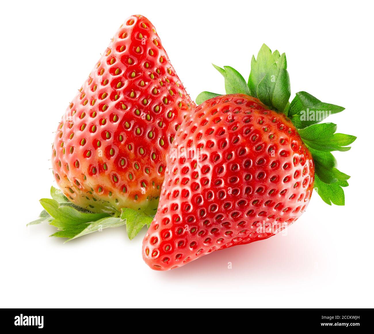 strawberries isolated on a white background Stock Photo - Alamy