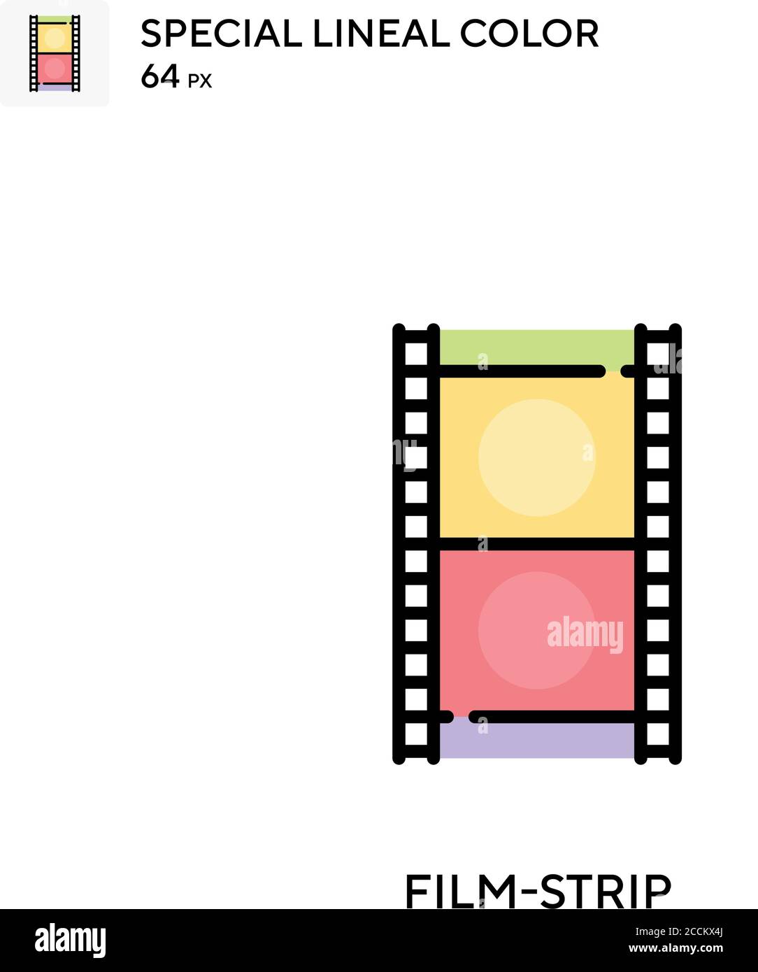 Blank 35mm film strip on Stock Vector Images - Page 3 - Alamy for Free Printable Film Strip Template