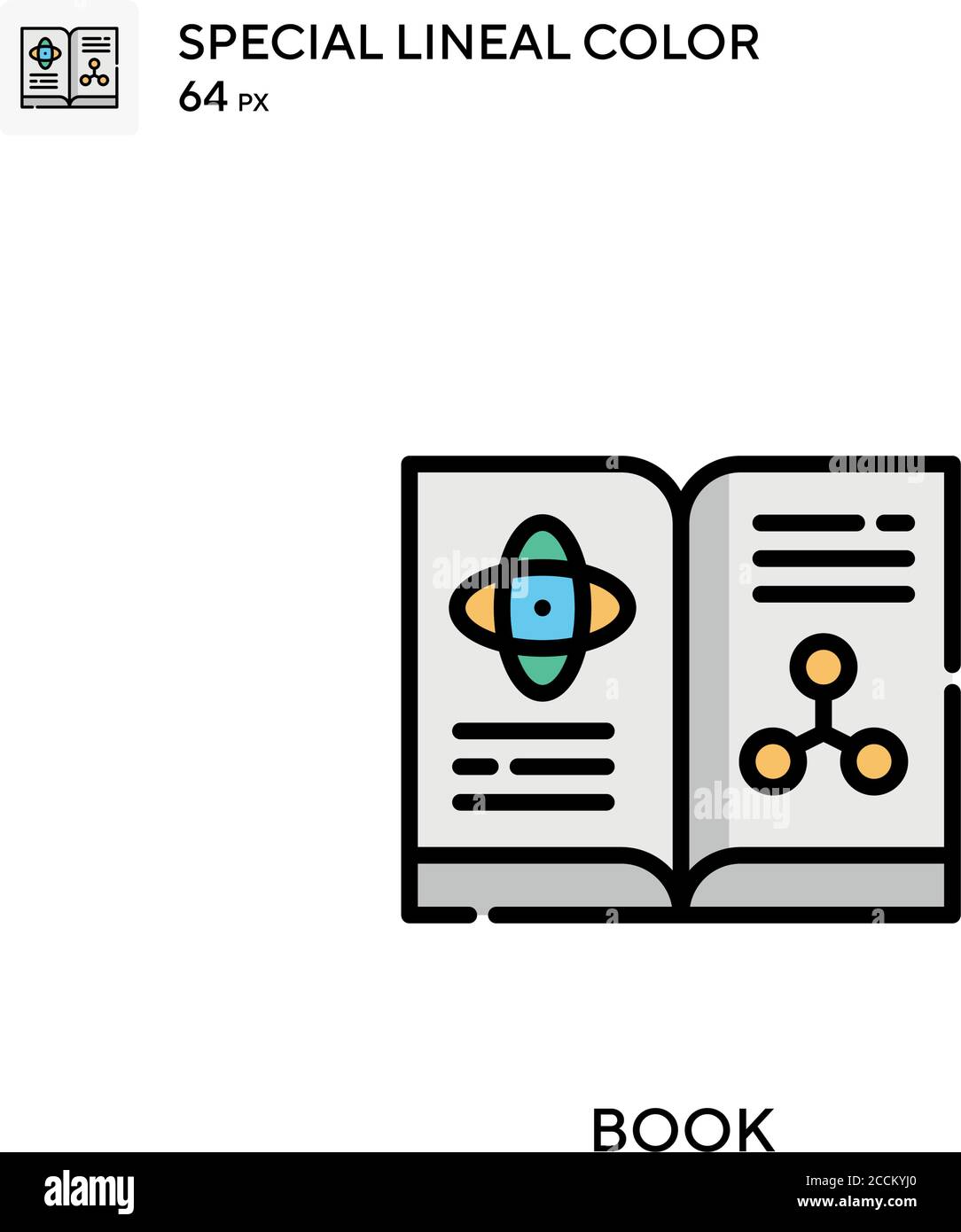 Book Special lineal color icon. Illustration symbol design template for ...