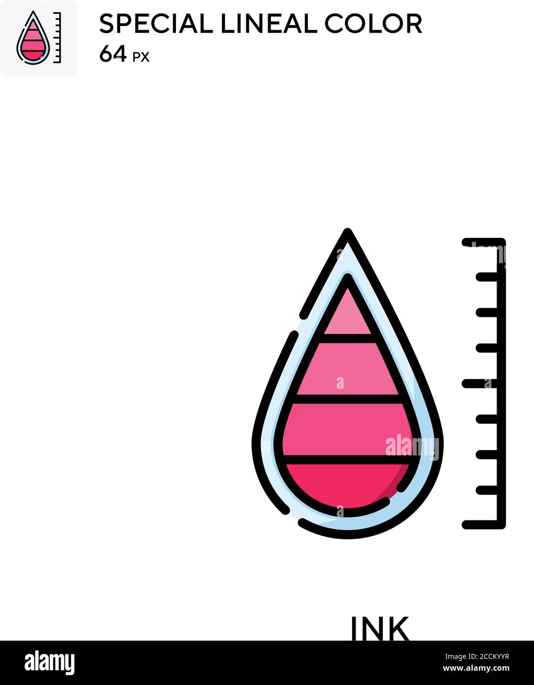 Ink Special lineal color icon. Illustration symbol design template for ...