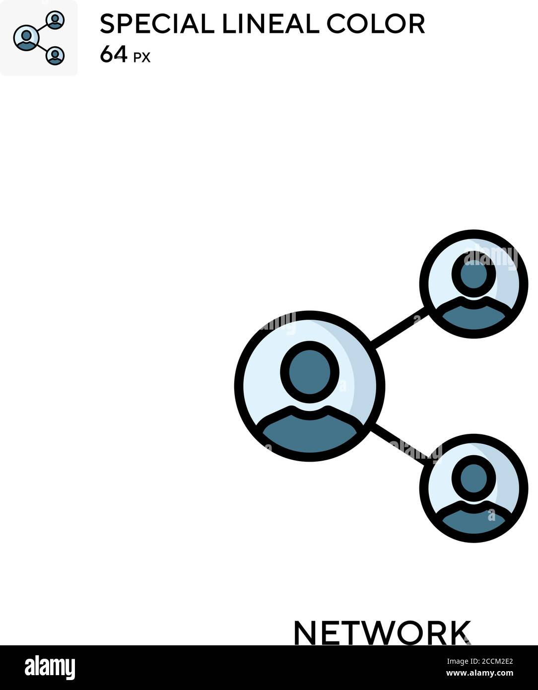 Network Special lineal color icon. Illustration symbol design template ...