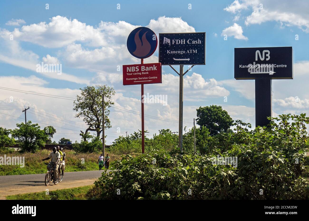Malawi, 2017. Kanengo, in the north of the city and is the main industrial area, where food processing, tobacco storage and sales, maize storage, and Stock Photo