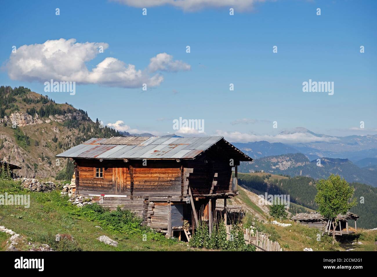 traditional house type in Şavşat district of artvin province Stock Photo