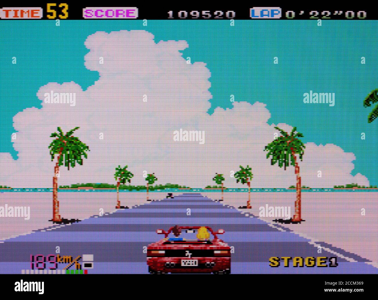Out Run - PC Engine Videogame - Editorial use only Stock Photo - Alamy