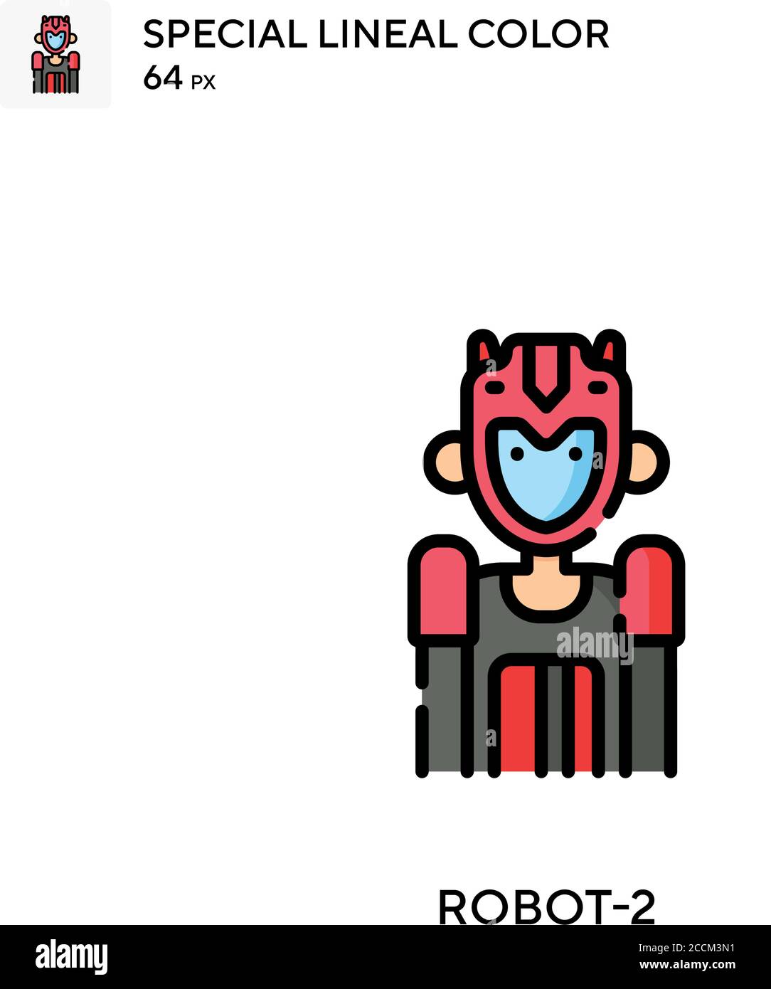 Robot-2 Special lineal color icon. Illustration symbol design template ...