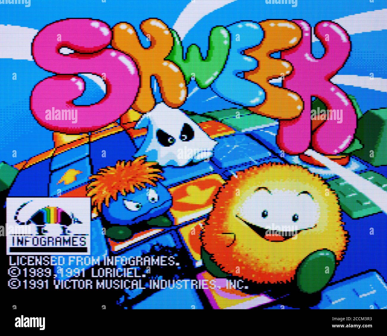 Skweek - PC Engine Videogame - Editorial use only Stock Photo