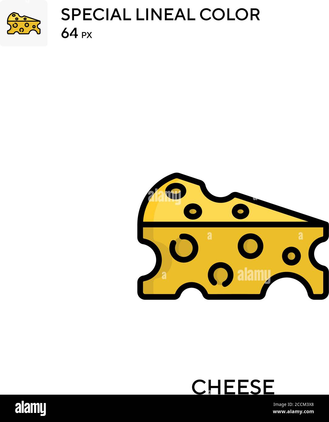 Cheese Special lineal color icon. Illustration symbol design template ...