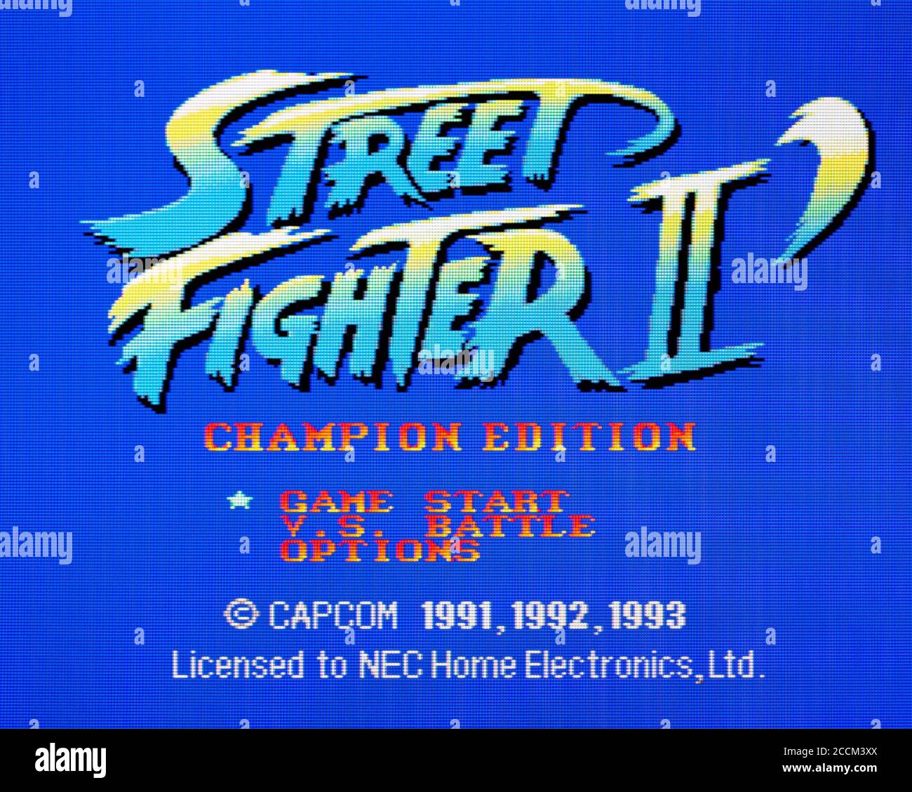 Street Fighter II 2 - Champion Edition - PC Engine Videogame - Editorial use only Stock Photo