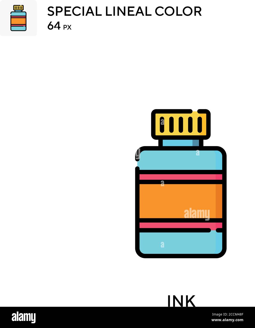 Ink Special lineal color icon. Illustration symbol design template for ...