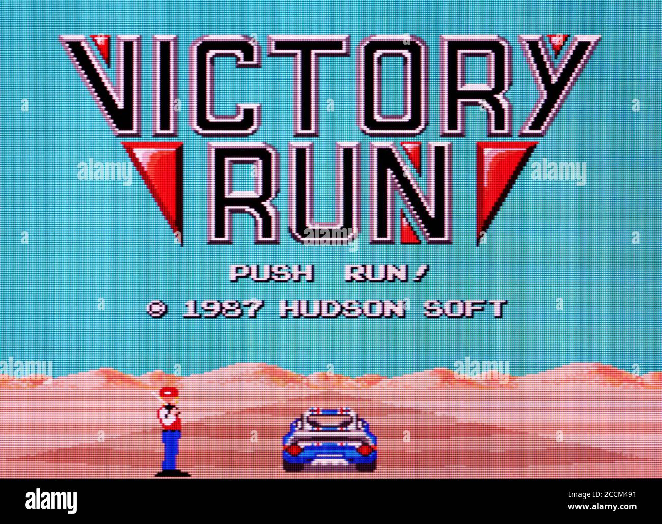 Victory Run PC Engine Videogame Editorial use only Stock Photo Alamy