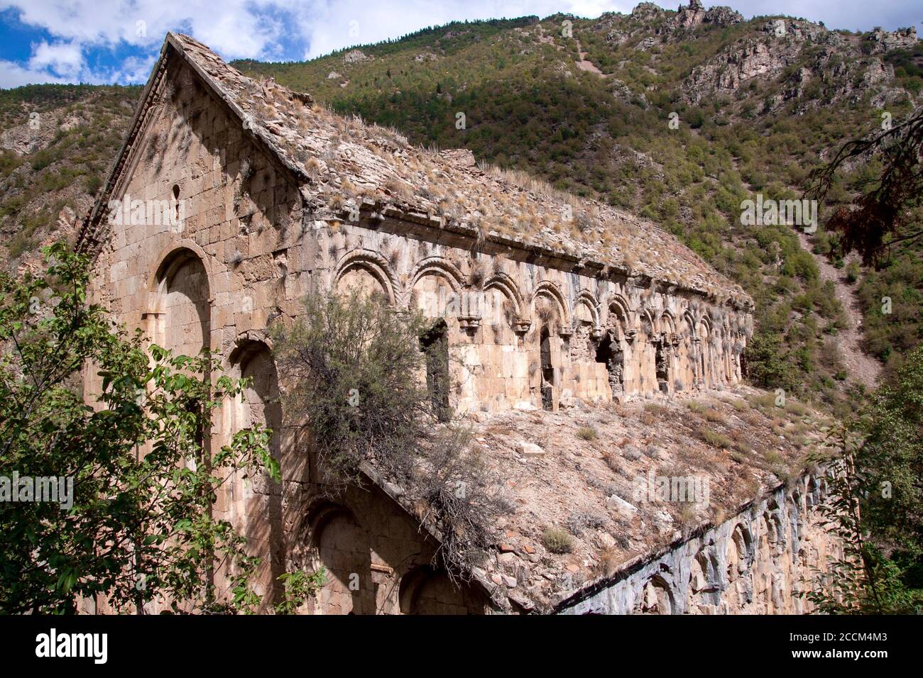 Old Church (Tekkale Kilisesi)  in yusufeli Artvin turkey Stock Photo