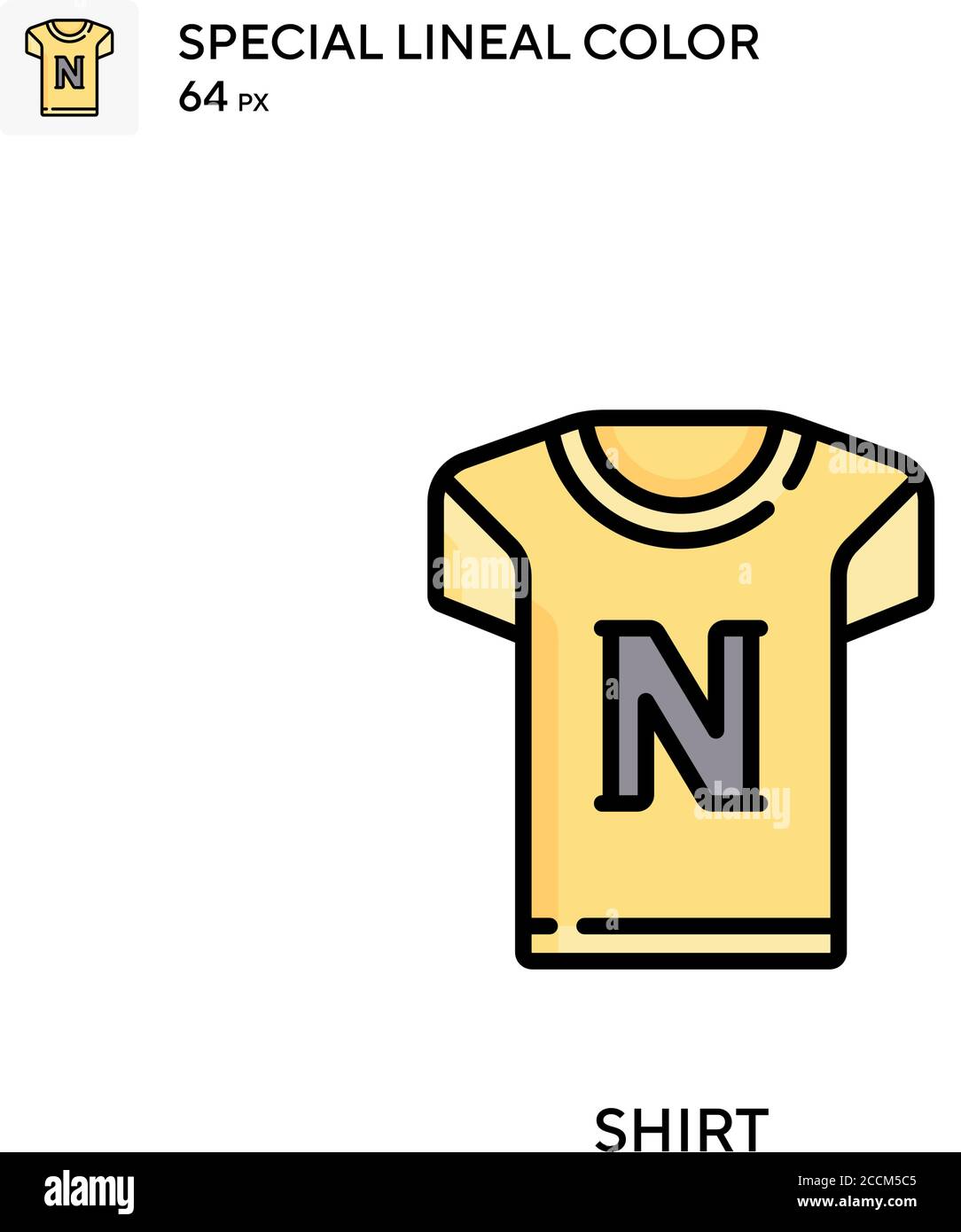 Shirt Special lineal color icon. Illustration symbol design template ...