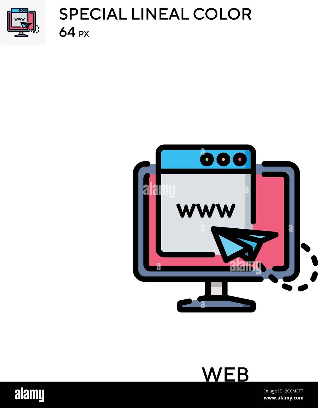Web Special lineal color icon. Illustration symbol design template for ...