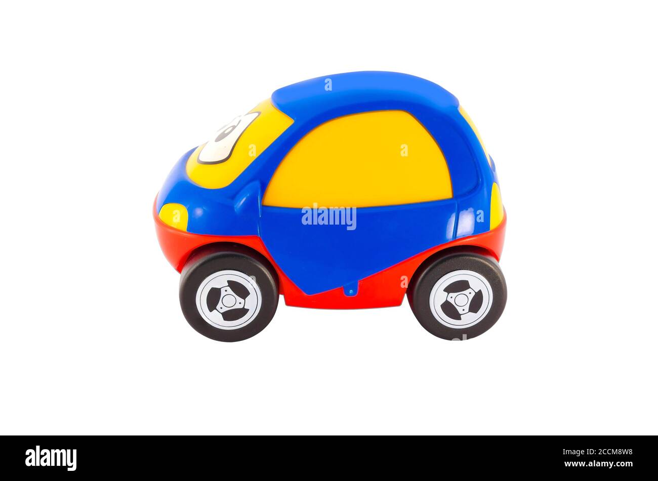 Color toy car. Isolated on white background Stock Photo - Alamy